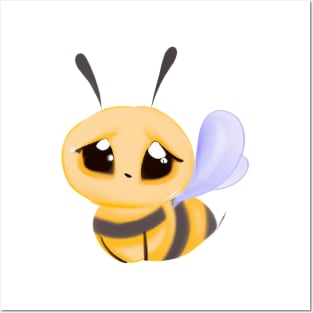 Cute Bee Drawing Posters and Art